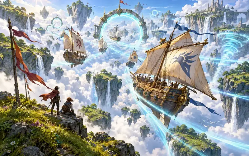 Concept art for Skyforge Regatta, an idea for a shard