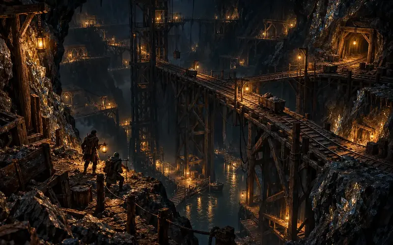 Concept art for The Underways, an idea for a shard